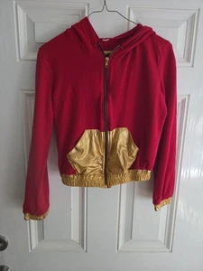 Suéter con cremallera dorado rojo para niñas talla grande - Imagen 1 de 7