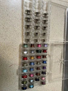 Vintage DRITZ #507 Starburst Bobbin Storage Box Holds 32 Bobbins Plus Case of 15 - Picture 1 of 5