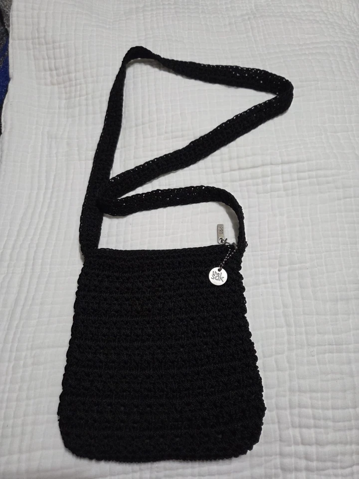 Bandolera The Sak negra de ganchillo Foto 1 de 4