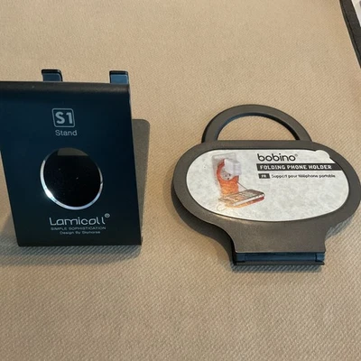 Lamicall S1 Stand Black  + Bob into Folding Cell Phone Stand Dock Cradle Holder - Image 1 of 4