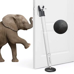 2 Pack Door Security Bar - Heavy Duty Burglar Door Stopper Stick,360° Pivotin... - Picture 1 of 9