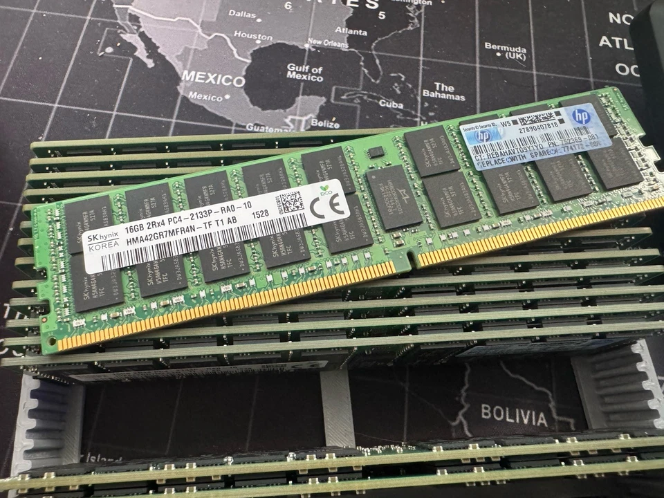 256GB DDR4 ECC RDIMM Server RAM/Memory (16x16GB 2133) - Image 1 of 1
