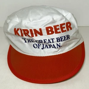 The Great Kirin Beer Of Japan Vintage Hat Red White One-Size Old Original Cap - Picture 1 of 9