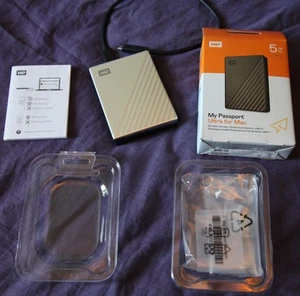Disque dur Western Digital 5 To My Passport Ultra pour Mac USB WDBPMV0050BSL-WESN - Photo 1/10