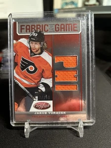 2012-13 PANINI CERTIFIED JAKUB VORACEK FABRIC OF THE GAME RED RELIC 117/150 - Picture 1 of 2