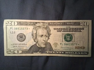 $20 star note 2017A Rare Run Heavy Ink Error Twenty Dollar - Picture 1 of 4