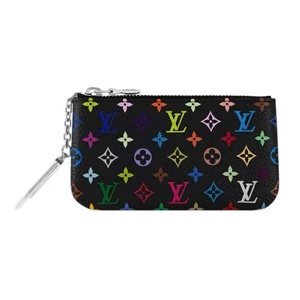 Louis Vuitton x Takashi Murakami Key Pouch Black Multicolored - Picture 1 of 5