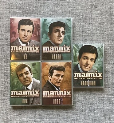 5 LOT DVD SET Mannix with Mike Connors: Seasons 2, 3, 4, 5, and 8 (final season) - Image 1 of 4