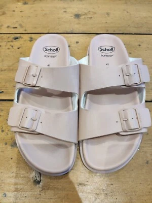 Sandales femme Scholl double bride rose taille UK 7 EU 41 PRIX DE VENTE CONSEILLÉ 89,99 € - Photo 1/4
