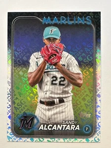 2024 Topps Sandy Alcantara All-Star Game Foil ASG #636 Miami Marlins - Picture 1 of 2