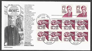 US FDC 1978 OLIVER WENDELL HOLMES STAMP SCOTT 1288 BOOKLET COIL SHEET ARISTOCRAT - Picture 1 of 2