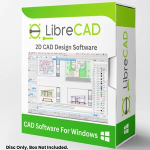 Libre Cad 2D - Computer Aided Design CAD Software Package for Windows on CD - Picture 1 of 14