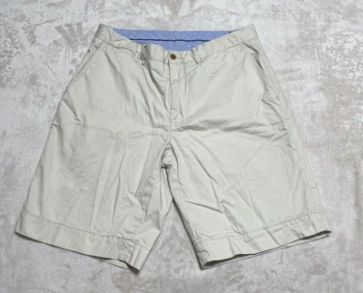 Pantalones Cortos Polo Ralph Lauren Para Hombre 32 Marfil Blanco Chino Frente Plano Deletrear Logo Foto 1 de 4