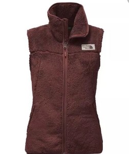 north face red vest womens