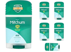 Mitchum Men Clean Control 48H Anti-perspirant Deodorant Stick 41g / Pack Of 6
