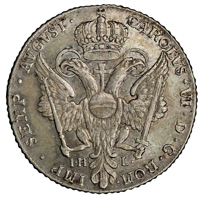 German States. Hamburg Free City 1731 IHL Silver 32 Schilling, EF-AU KM-384 - Image 1 of 3