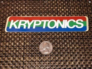 EXTREMELY RARE—VINTAGE (1980s) Original KRYPTONICS SKATEBOARD Decal (NEW) - Picture 1 of 2