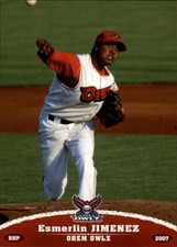 2007 Orem Owlz Grandstand #18 Esmerlin Jimenez
