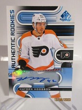 2022-23 SP GAME USED ROOKIE BLUE SIGNATURE AUTO HAYDEN HODGSON RC