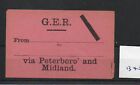 Great Eastern Railway. Ger - Luggage Label (1345) Via Peterboro' & Mr