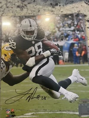 Latavius Murray Signed Oakland Raiders 8x10 Photo - Image 1 of 2