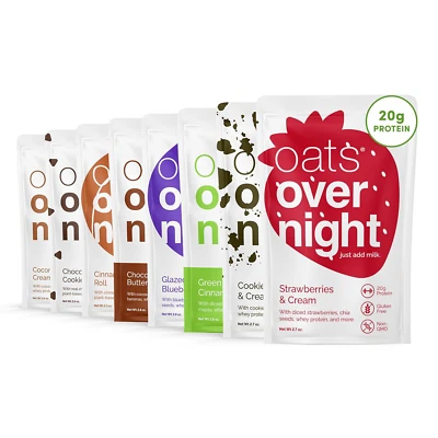 Oats Overnight Party Variety Pack - High Protein, High Fiber Breakfast Protein S - Image 1 of 4