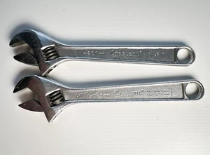 2 Crescent Tool Crestology 8" Adjustable Wrenches 200mm 15/16-24mm Gap Premium - Picture 1 of 2