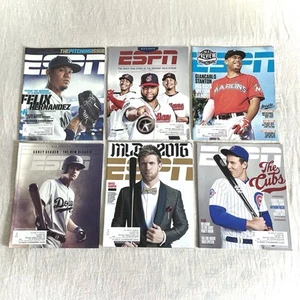 (6) Bryce Harper Giancarlo Rizzo 2015 ESPN Magazine Lot MLB Baseball HOF Jersey - Picture 1 of 7
