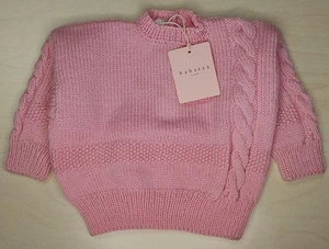 Baby Pullover Rosa Designer Babykleidung Traumhafte Qualität Merinowolle - Bild 1 von 3