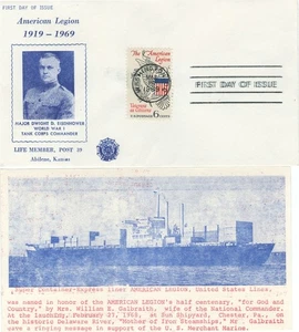 1369 AMERICAN LEGION - 1st American Legion Post 39 cachet - Picture 1 of 1