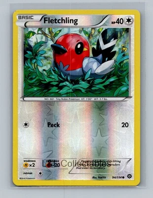 Fletchling #94/114 Reverse Holo XY - Steam Siege - Image 1 of 2
