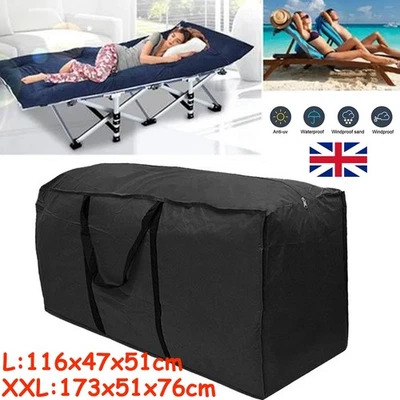 FAIRY-STATION Extra Large Waterproof Heavy Duty Outdoor Garden Furniture Cushion Storage Bag