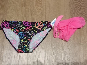 JOE BOXER Girls Mix & Match Swim Bottoms w Swim Skirt, Multi Color, SZ 14 1/2 - Picture 1 of 3