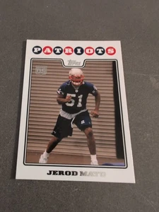 Jerod Mayo 2008 Topps #411 RC New England Patriots - Picture 1 of 2