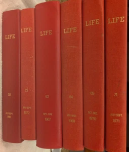 Vintage LIFE magazine hardbound editions library reference 3 available 68 71 72 - Picture 1 of 8