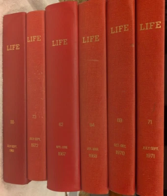 Vintage LIFE magazine hardbound editions library reference 3 available 68 71 72 - Image 1 of 4