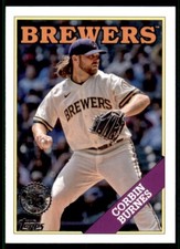 2023 Series 1 1988 Topps Baseball #T88-38 Corbin Burnes - Milwaukee Brewers