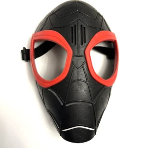 SPIDERMAN Face Mask Black Red Halloween 2018 Marvel Hasbro Adjustable - Picture 1 of 7