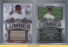 2020 Leaf Lumber Kings Game Used Lumber /25 Tom Glavine #GUL-61 HOF