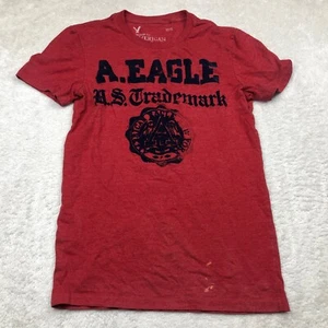 American Eagle Shirt Mens XS Extra Small Vintage Fit Red Blue Y2K - Picture 1 of 7