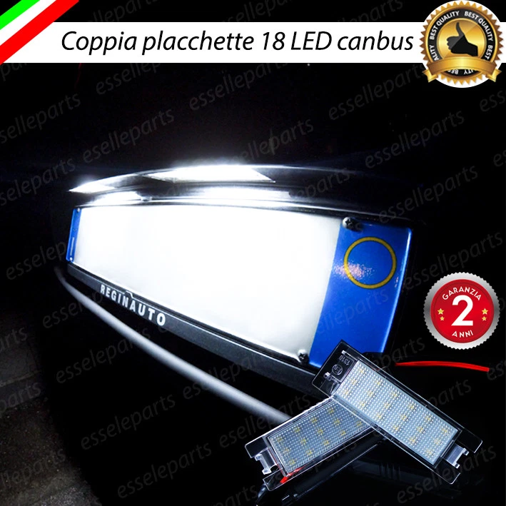 PLACCHETTE A LED LUCI TARGA 18 LED SPECIFICHE OPEL VECTRA C 6000K NO ERROR - Immagine 1 di 1