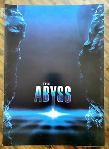 THE ABYSS - ORIGINAL HIGH QUALITY SYNOPSIS BOOKLET CARD - MICHAEL BIEHN