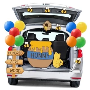 43PCS Halloween Winnie Trunk or Treat Outdoor Decoration Hunny Honey Jar Bee - Picture 1 of 7