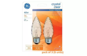 GE #40891 40-Watt 350-Lumen-B13 Light Bulb - 6 Pack - Picture 1 of 2