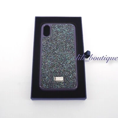 NIB New Swarovski 5478874 Glam Rock Smartphone Case Cover iPhone XR Purple Multi - Image 1 of 4