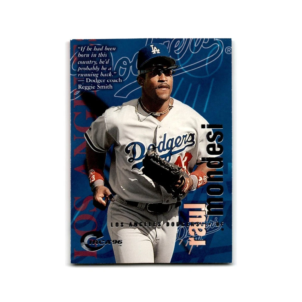 Raul Mondesi 1996 Circa #143 Los Angeles Dodgers Baseball Card NM - Image 1 of 3