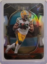 ROMEO DOUBS 2022 Select Rookie RC Concourse Die-Cut Black Red Prizm #54 Packers