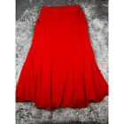 Tally Taylor Skirt Womans 14 Red Embellished Beaded Church Modest Maxi 60S 70S