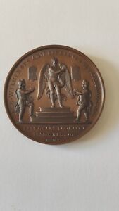Médaille Cuivre G.L.B Wilhelm Paris 1781  Chant Scolaire Orpheon 51 mm - 57,1 g
