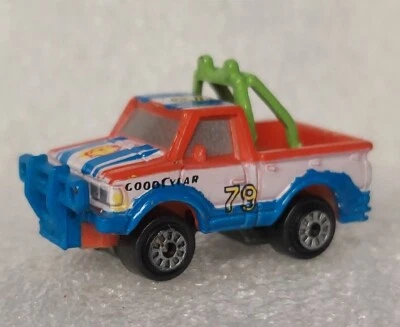 Micro Machine Datsun Pickup Truck Red/White/Blue/Orange Shell # 79 Bonus Vehicle - Image 1 of 4